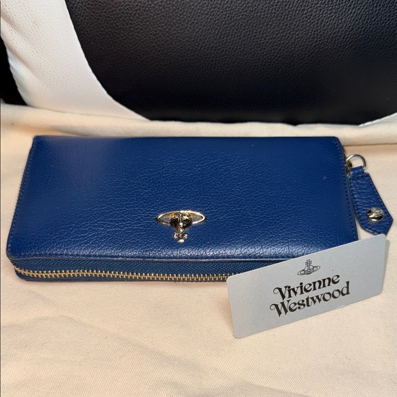 Vivienne Westwood Blue Leather Wallet - Picture 14 of 15
